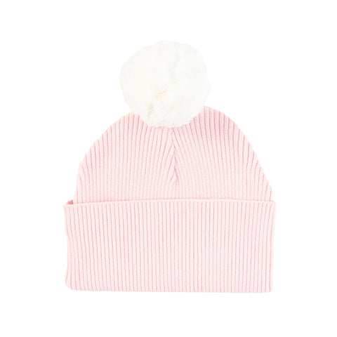 Tiny Twig -  Pom Pom Beanie Soft Pink